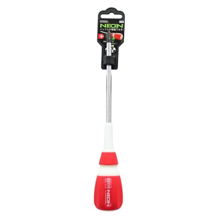 Obeng Vessel 265 PH2x150mm -NEON Screwdriver -Glow In The Dark -Japan