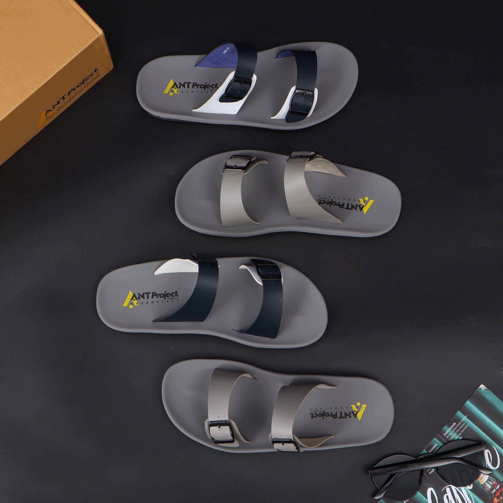 ANT PROJECT - Sandal Slide Navy Com Gesper BROTHER