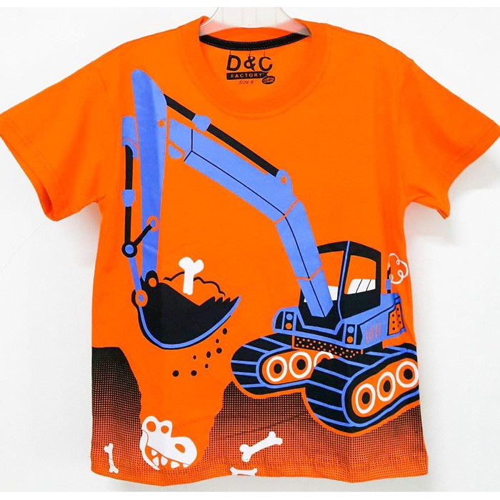  Kaos Anak Excavator  Crane Beko Beco Baju Atasan Bayi 