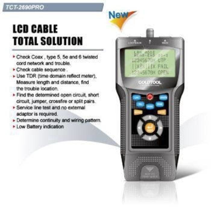 Gold Tool TCT-2690 Pro Lan Tester Digital