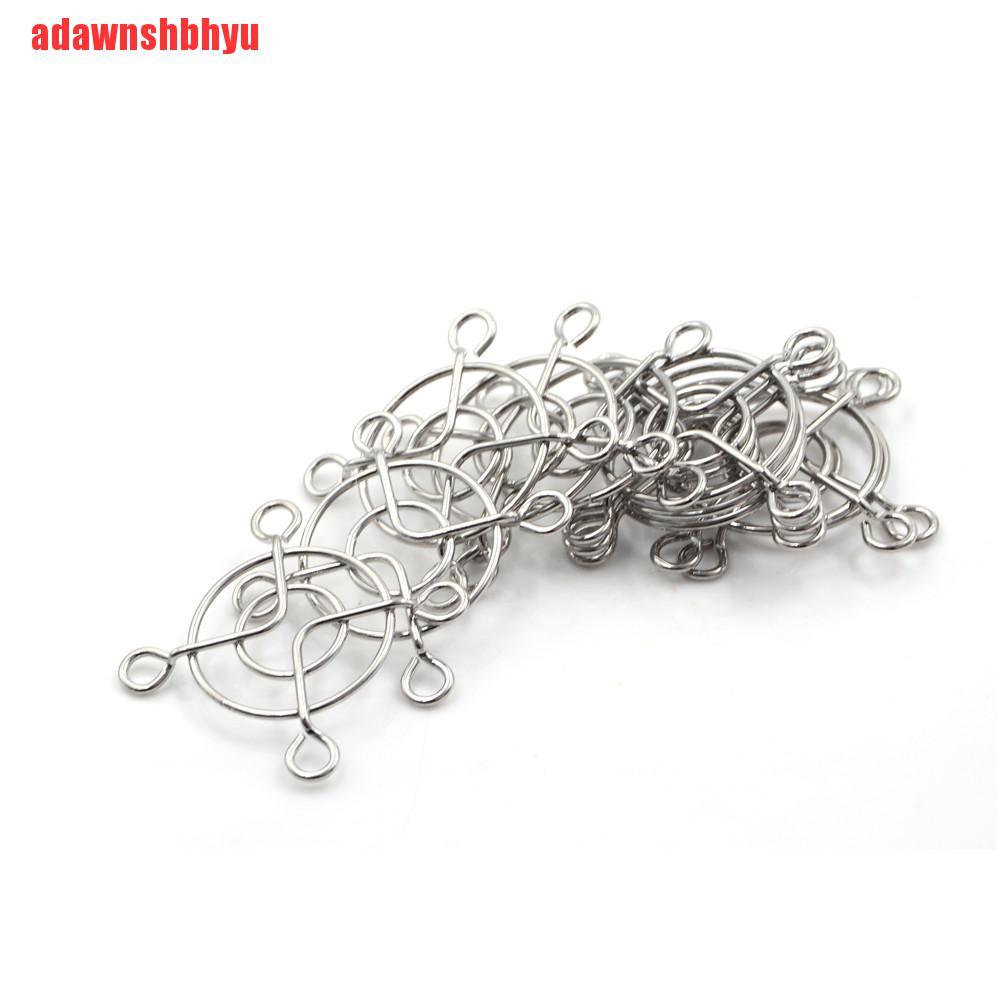 10pcs Pelindung Jari Bahan Metal Ukuran 40mm 4cm Untuk Kipas