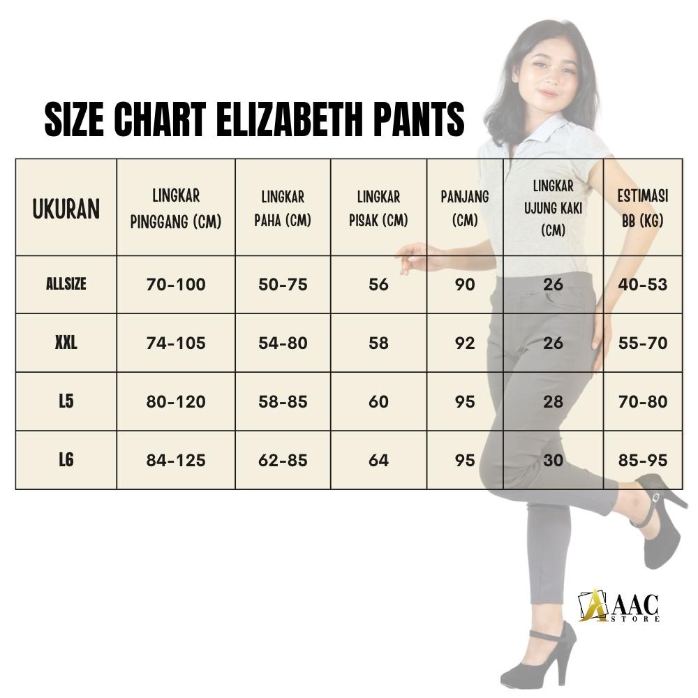 Celana Chino Wanita Bahan Melar Elastis Elizabeth Pants (Part 2)