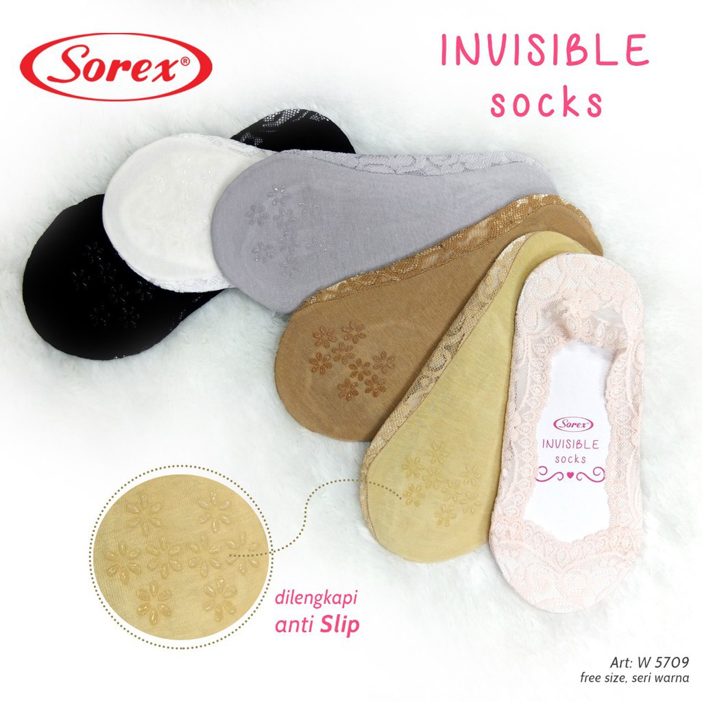 RC KAOS KAKI WANITA/CEWEK/LADIES SOREX INVISABLE/LADIES SOCKS TIPE W5709/W5708/W5703/W5706