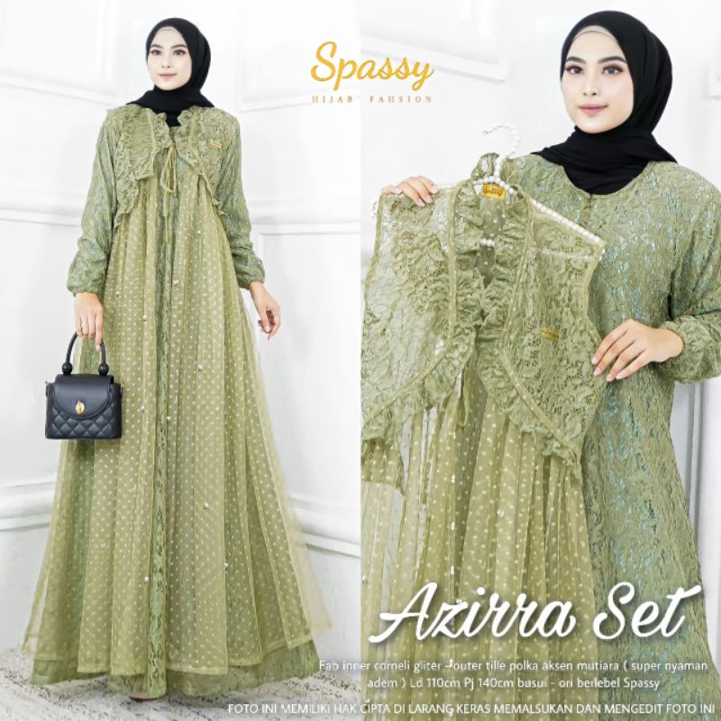 Azirra Set by Spassy / Gamis Kondangan / Dress Tule