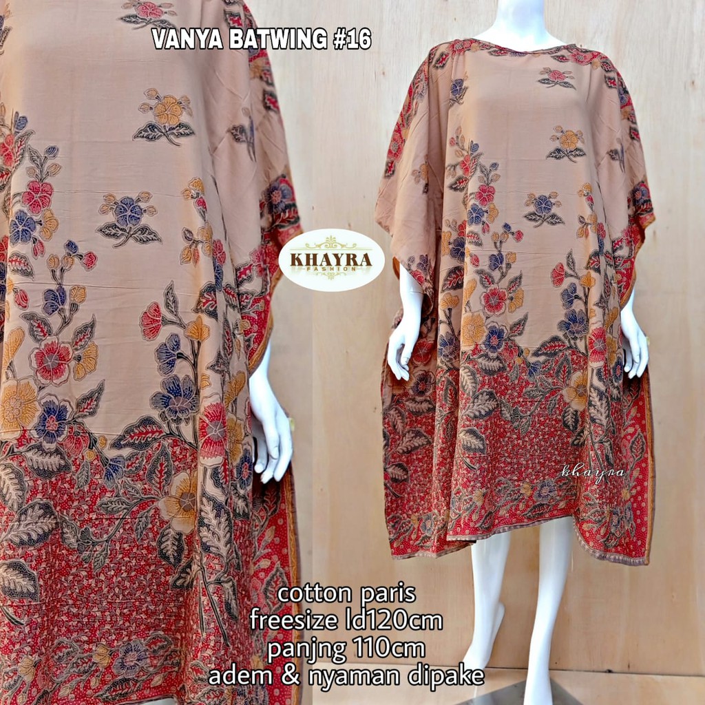 Tunik Batik Batwing Vanya Semi Kaftan by Khayra