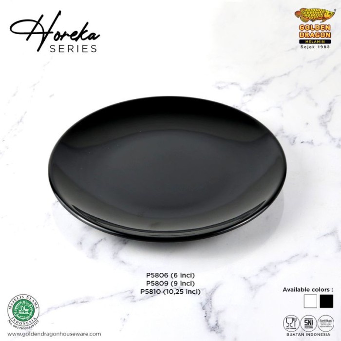 

Baru Piring Makan Hitam Putih Oriental Jepang Cafe Resto Glossy Horeka 10 Berkualitas