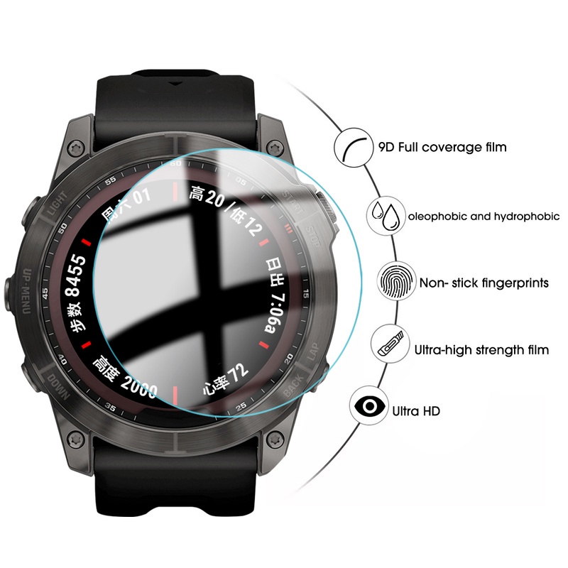 Tempered Glass Pelindung Layar Smartwatch Garmin Fenix 7 / 7S / 7X Anti Gores