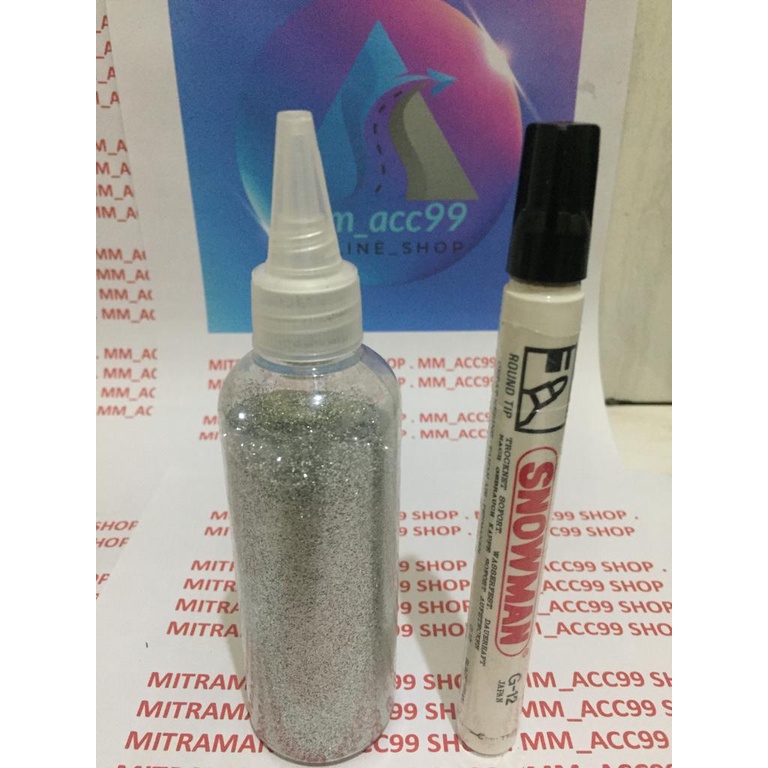 GLITTER Serbuk 80 gram Botol Glitter Powder Gliter Eceran Sablon Resin Pernak Pernik DIY