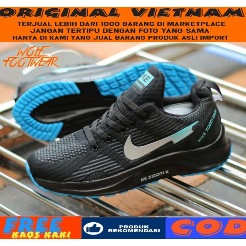 100% PREMIUM SEPATU SNEAKERS PRIA OLAHRAGA NIKE ZOOM X CUSION JOGING RUNNING CASUAL PRIA FUSION