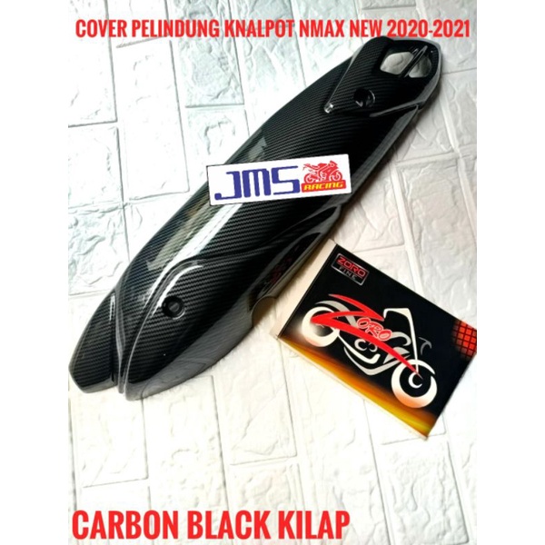 cover tutup carbon pelindung knalpot yamaha nmax new dan aerox new zoro pnp