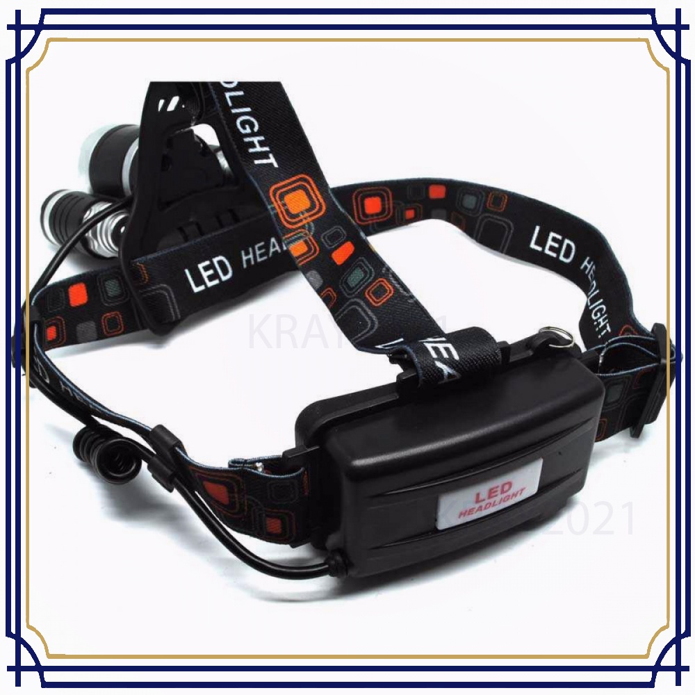 TaffLED Power Headlamp 3 LED 5000 Lumens Cree XM-L - T6 HD-LD