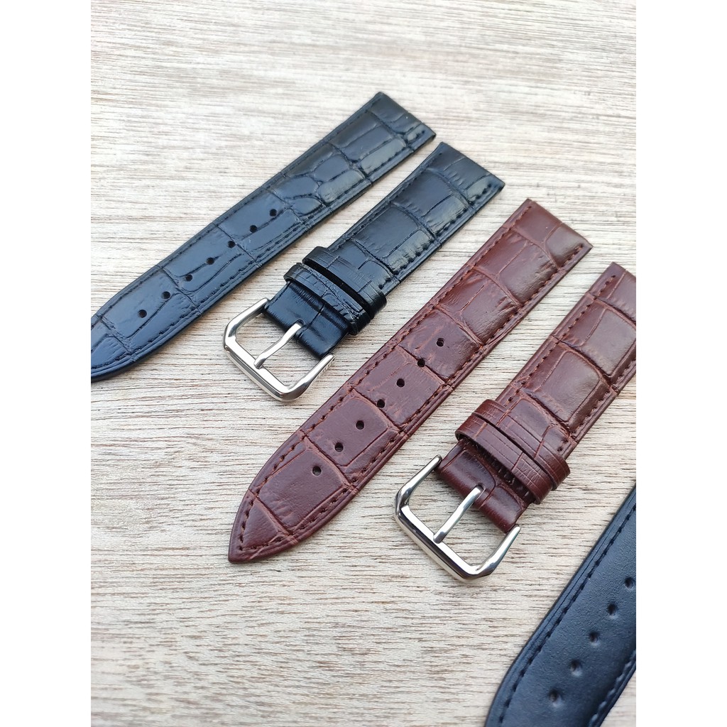 Tali jam kulit Leather Strap Lugs 22mm Quick Release Smart watch.