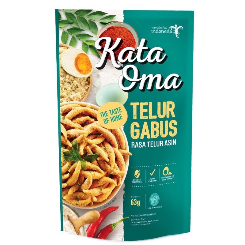 Telur Gabus Kata Oma Rasa Balado Kemasan Premium (63g)