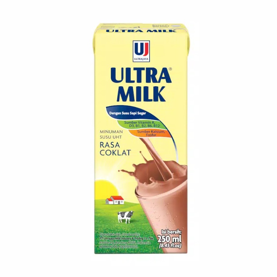 

Ultra Milk Susu UHT Rasa Coklat 250 ml