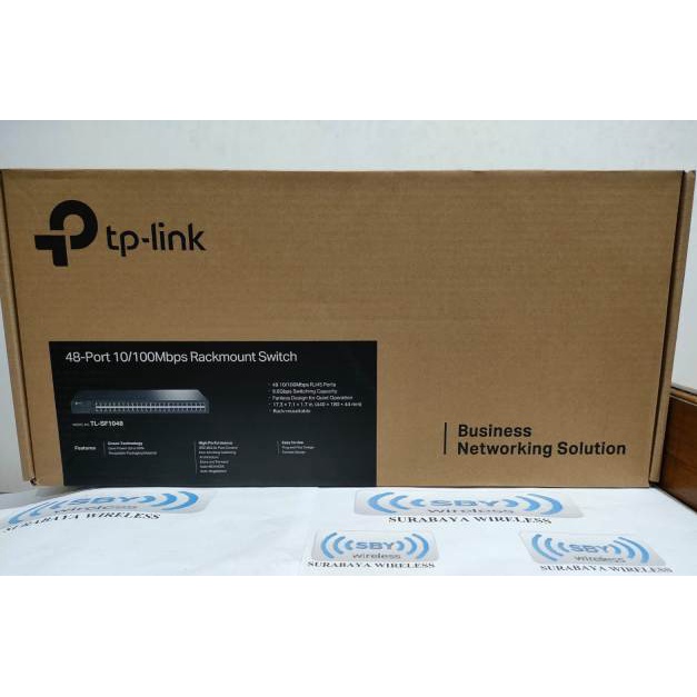 TPLINK TL-SF1048 FAST ETHERNET Switch Hub 48 Port 10-100Mbps Rackmount Switch TP-Link