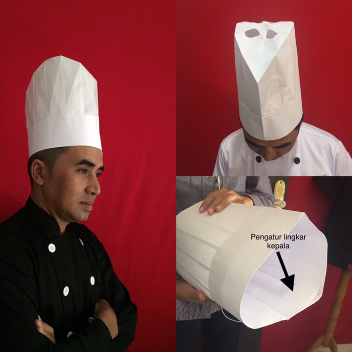 Promo Topi koki kertas oval 25 cm