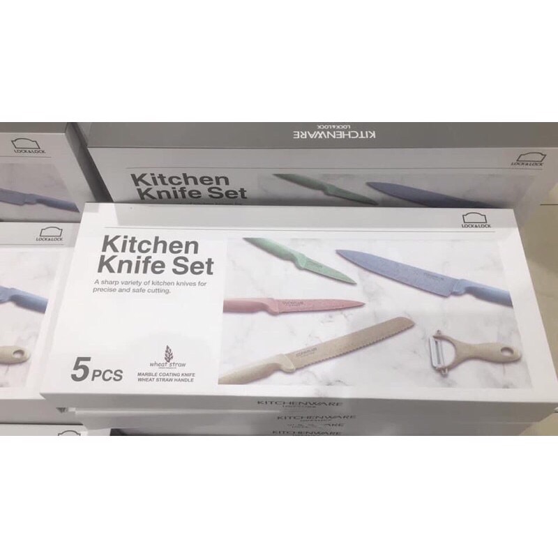 Lock & Lock Kitchen Knife Set Isi 5 Pcs