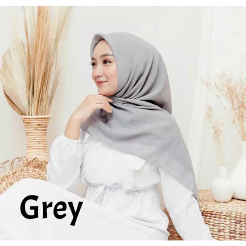[COD]Hijab Model Bella Square Kerudung Segi Empat Polos Jilbab Termurah