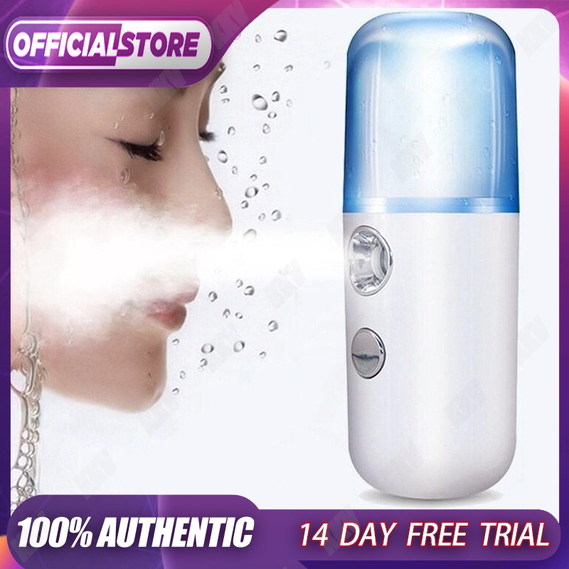 Nano Spray Facial Steamer Perawatan Wajah Nano Spray Semprotan Sanitasi Mini Portable USB Sprayer 30ML (Menambahkan Air / Alkohol)