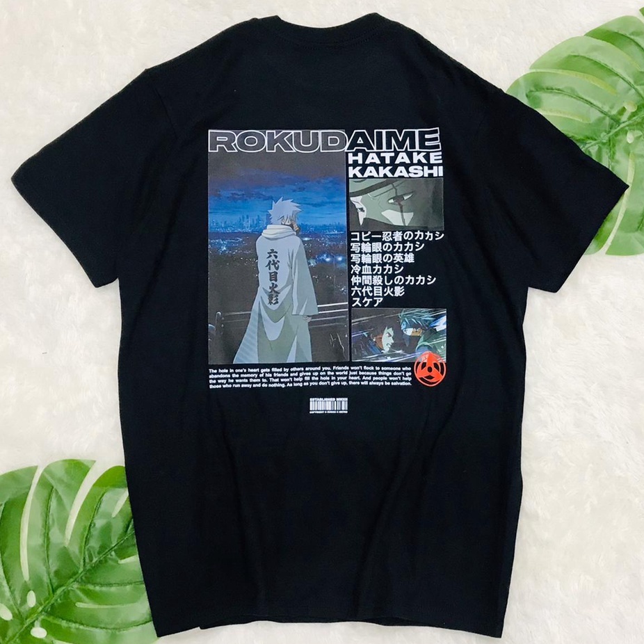 Kaos Rokudaime Kakashi Anime manga Naruto Premium Unisex