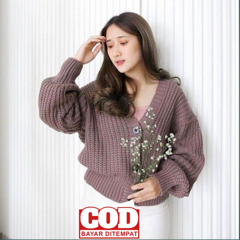 Cardy rajut nacara oversize premium tebal