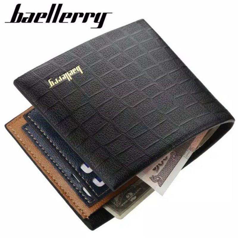 DOMPET PRIA BAELLERRY Dompt Lipat Bahan Kulit pu Dompet Pria