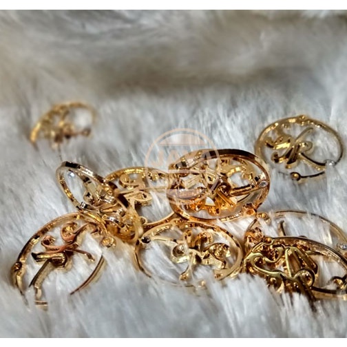 LABEL PLAT HIJAB ALLOY ANHASS KUNINGAN & STAINLESS BUAT HIJAB JILBAB KERUDUNG PEMASARAN MAKASSAR