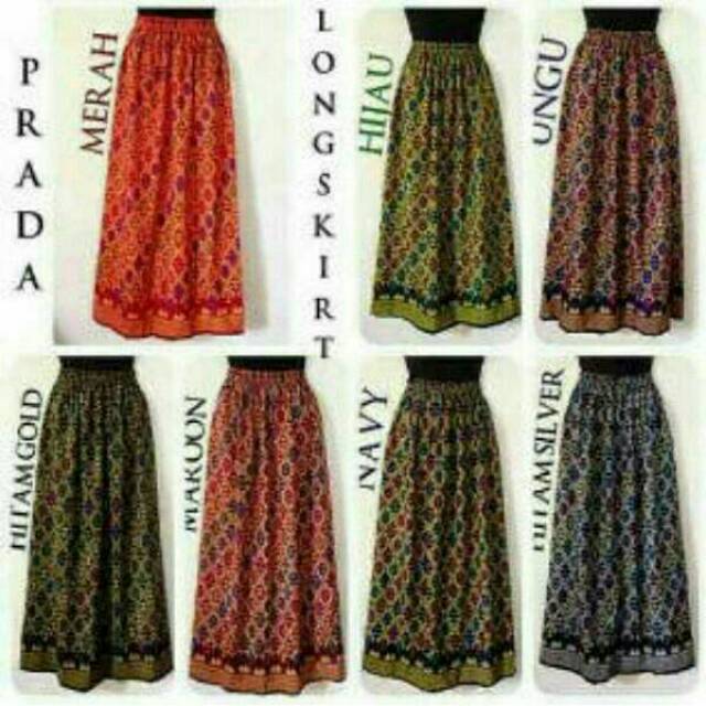 LONGSKIRT PRADA BALI BAWAHAN KEBAYA BATIK MOTIF SONGKET ETHNIC SERAGAM BRIDESMAIDS PRAMUGARI KLOK