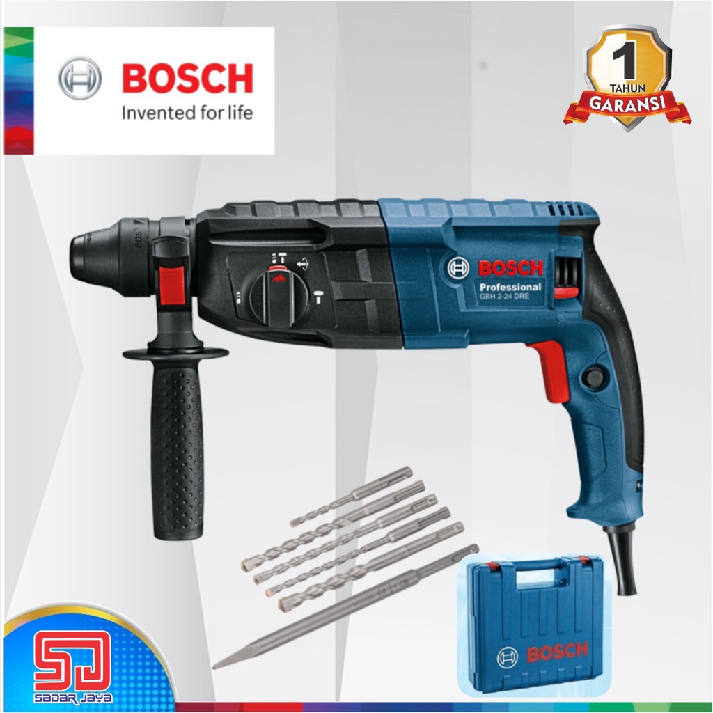 Bosch GBH 2-24 DRE Bor Beton Listrik Besar Impact Drill Heavy Duty Penghancur Tembok Bobok