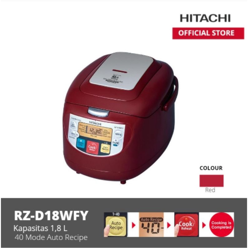 HITACHI RICE COOKER  RZ-D18WFY BLACK