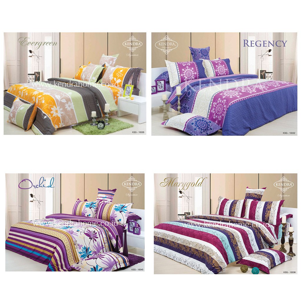 Bed Cover Flat Kendra Signature T.30 / Bedcover Set / Bedcover Murah / Ukuran 180x200