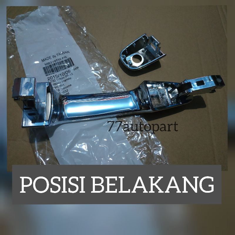 Handle pintu luar depan kanan chrome Triton pajero sport 2008 2013