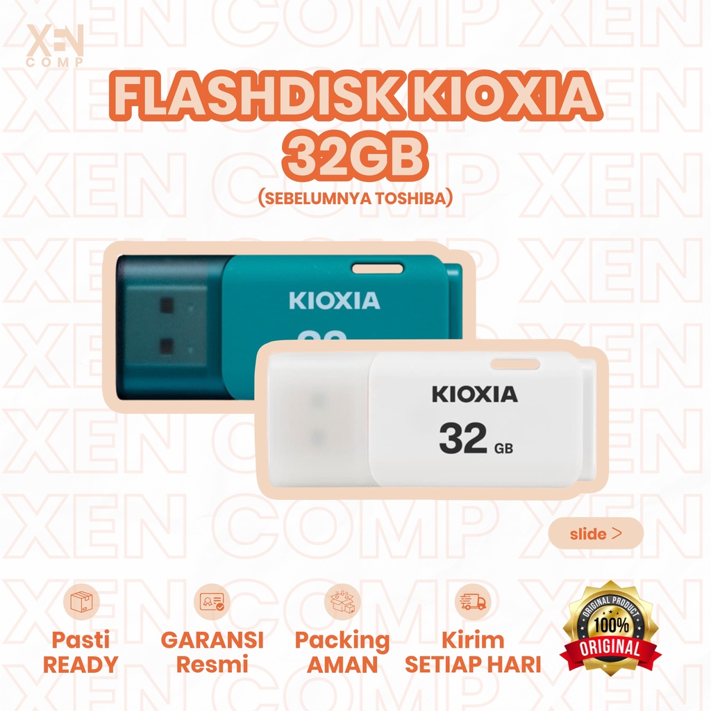 FLASHDISK TOSHIBA KIOXIA 32GB USB 2.0 ORIGINAL