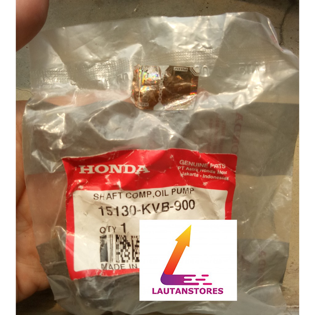 15130-KVB-900 As Gigi Pompa Oli - Shaft Comp Oil Pump Vario 110 Karbu Tipe Lama Dan Techno