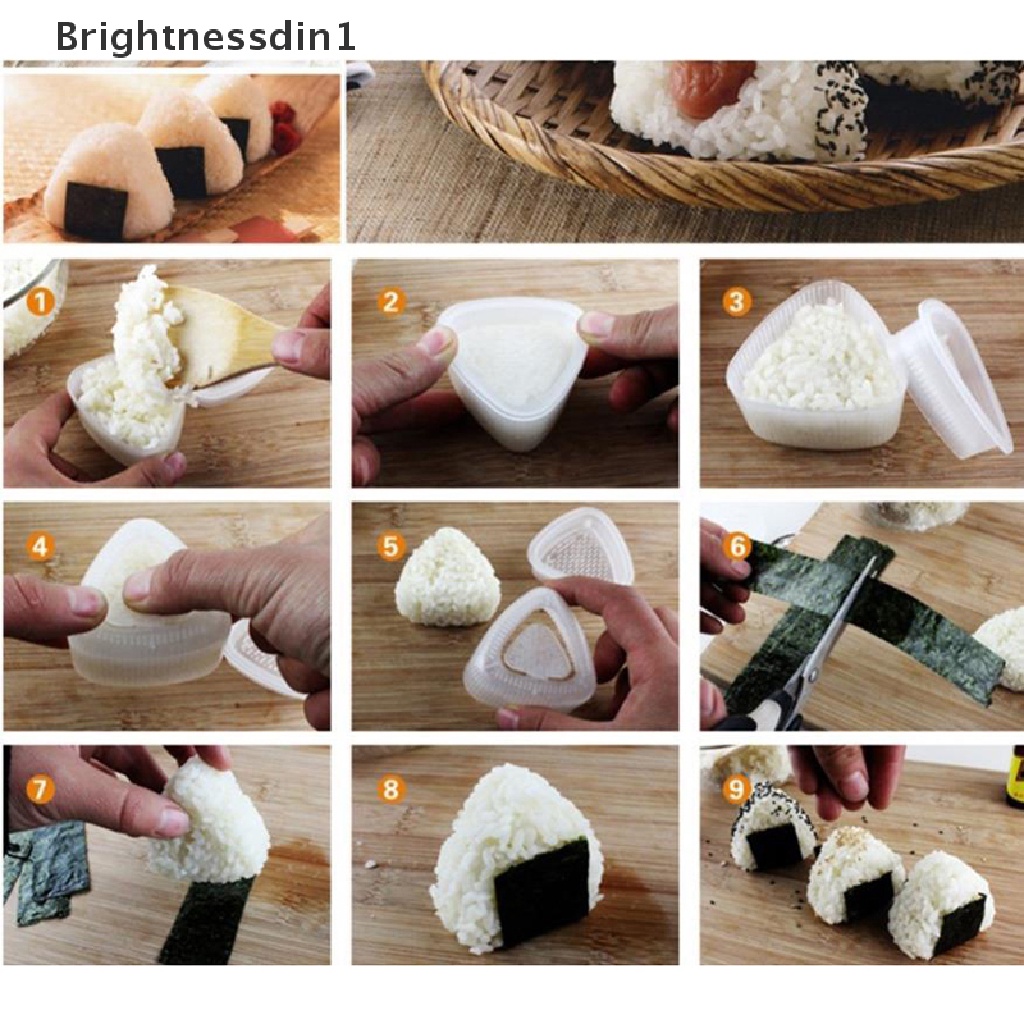 2 Pcs Cetakan Bola Nasi Onigiri Sushi Model Tekan DIY