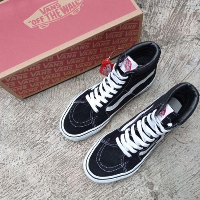 Nj540 Promo Sepatu Sneakers Vans Sk8 High Black White Pria Wanita Prem Laurusmart