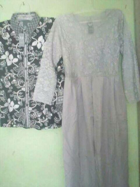 (real Pict) Couple Batik Kebaya Brukat Cp Sarwendah Jumbo Xl