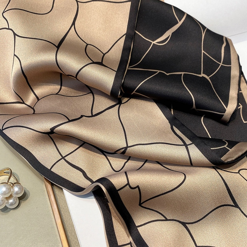 &quot;Sienna&quot; Scarf Pita, Scarf Leher, Scarf Tas, Bahan High Grade Silk Immitation