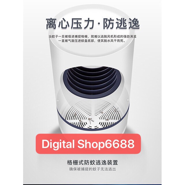 Mosquito Killer Lamp &amp; Lampu LED Ampuh Membasmi Nyamuk Aman Untuk Bayi Keluarga PUTIH