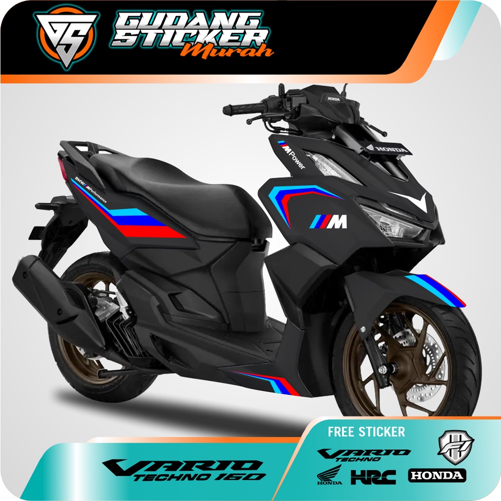 STRIPING PRINT CUTTING HONDA VARIO 160 EDISI BMW BARU STICKER VARIO STIKER AKSESORIS SEPEDA MOTOR