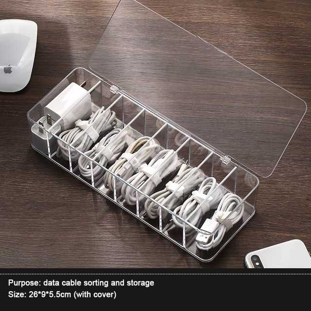 BNBS Kotak Kabel Organizer Cable Storage 8 Slot with Cover