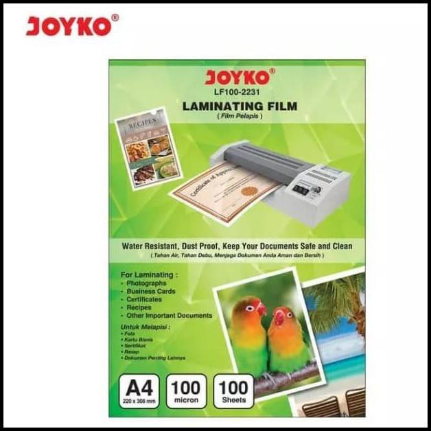 

Plastik Laminating Paper A4 Joyko 100 Micron - Yoeker