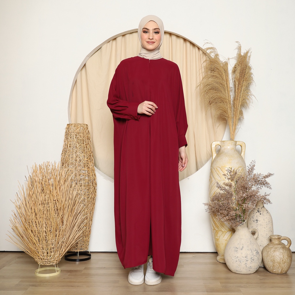 Gamis Abaya Polos - NAURA Abaya Dress Busana Muslimah - Abaya Turkey