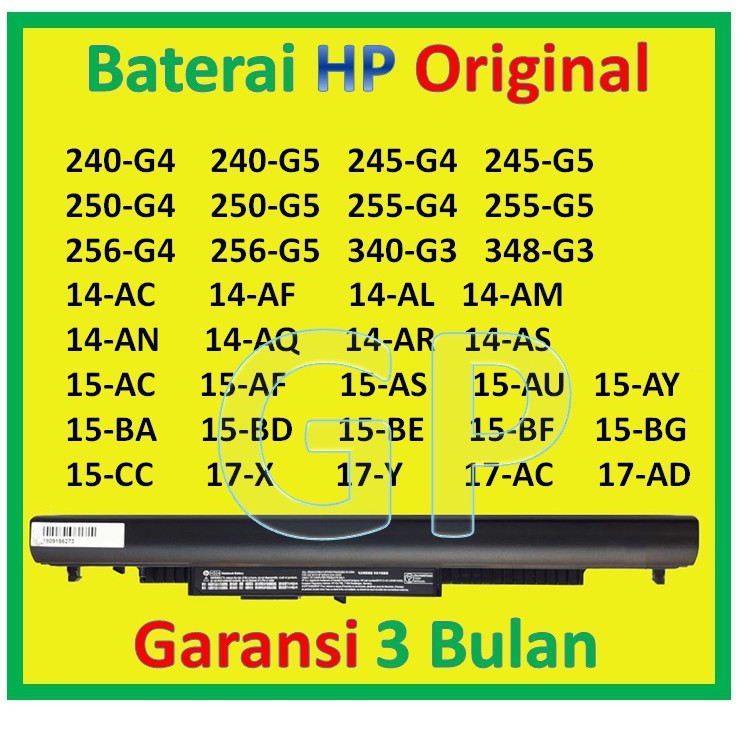 Baterai  ORIGINAL  HP 14-AC   14-ACxxxTX  14-AC001TX  14-AC002TX  14-AC003TX  14-AC004TX  14-AC005TX