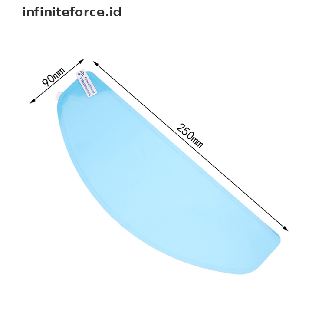 Infiniteforce.id 1pc Film Pelindung Lensa Helm Motor Universal Anti Kabut / Hujan