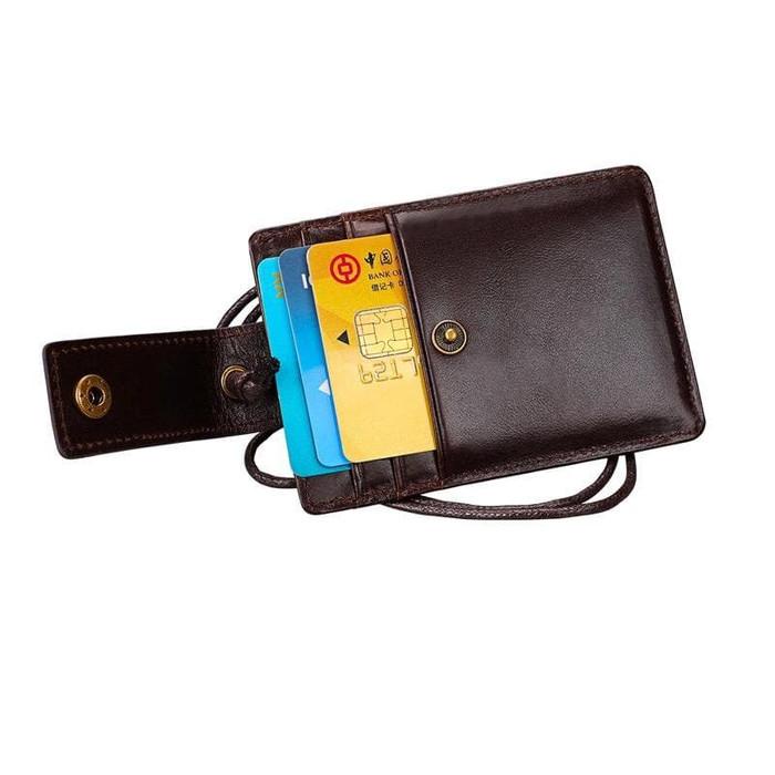 

Rfid Protected / Id Card Holder Rfid Kulit Asli Pria - Wl083