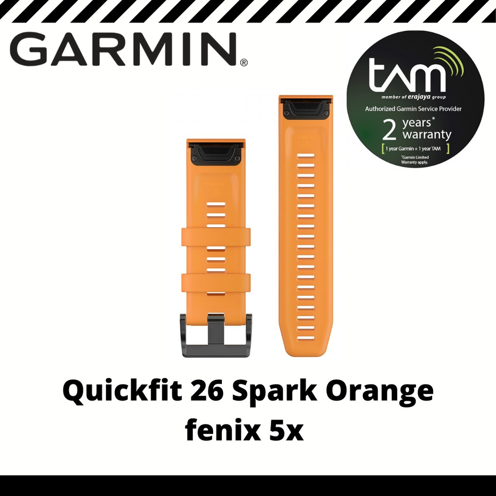 Garmin Band Strap Garmin Fenix 5X (Quickfit 26) Original Spark Orange