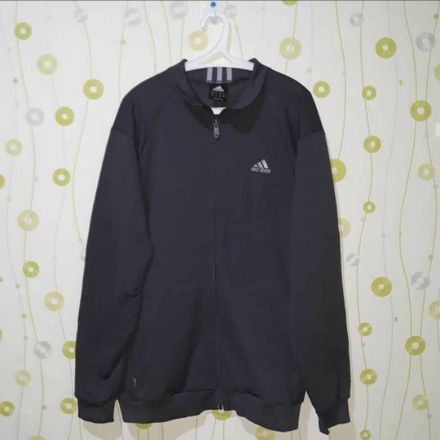 Jaket tracktop adidas climawarm abu abu