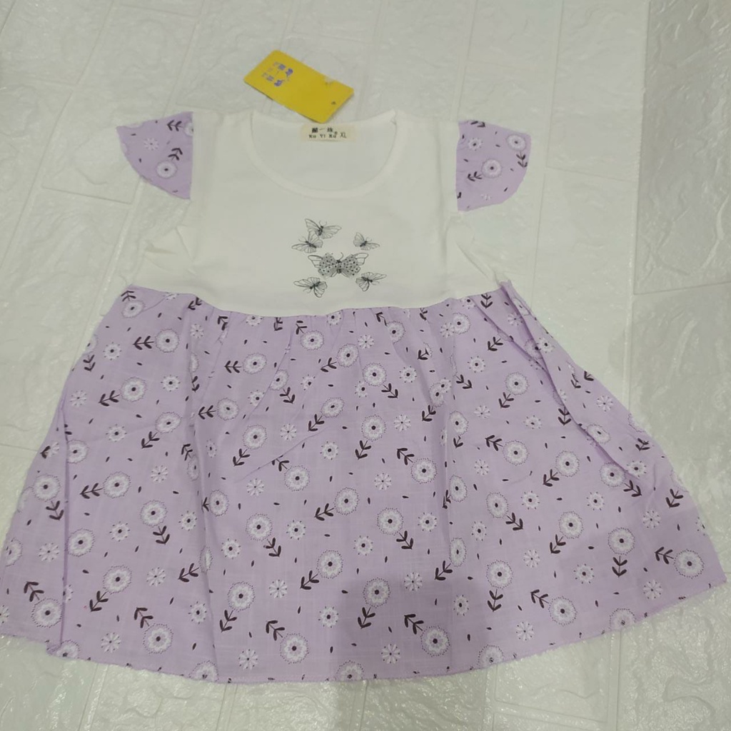 Dress Anak Impor / Dress Anak Perempuan Fashion Anak / Fashion Baby Girl Korea Motif Lucu Rok Kuyizu