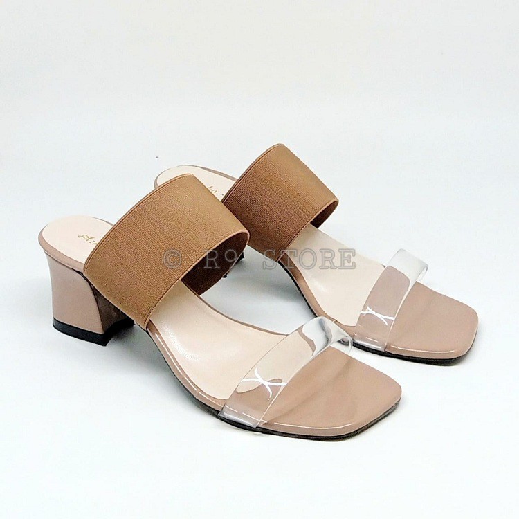 Serba 25k Sandal Heels Wanita  Karet Jelly R 41